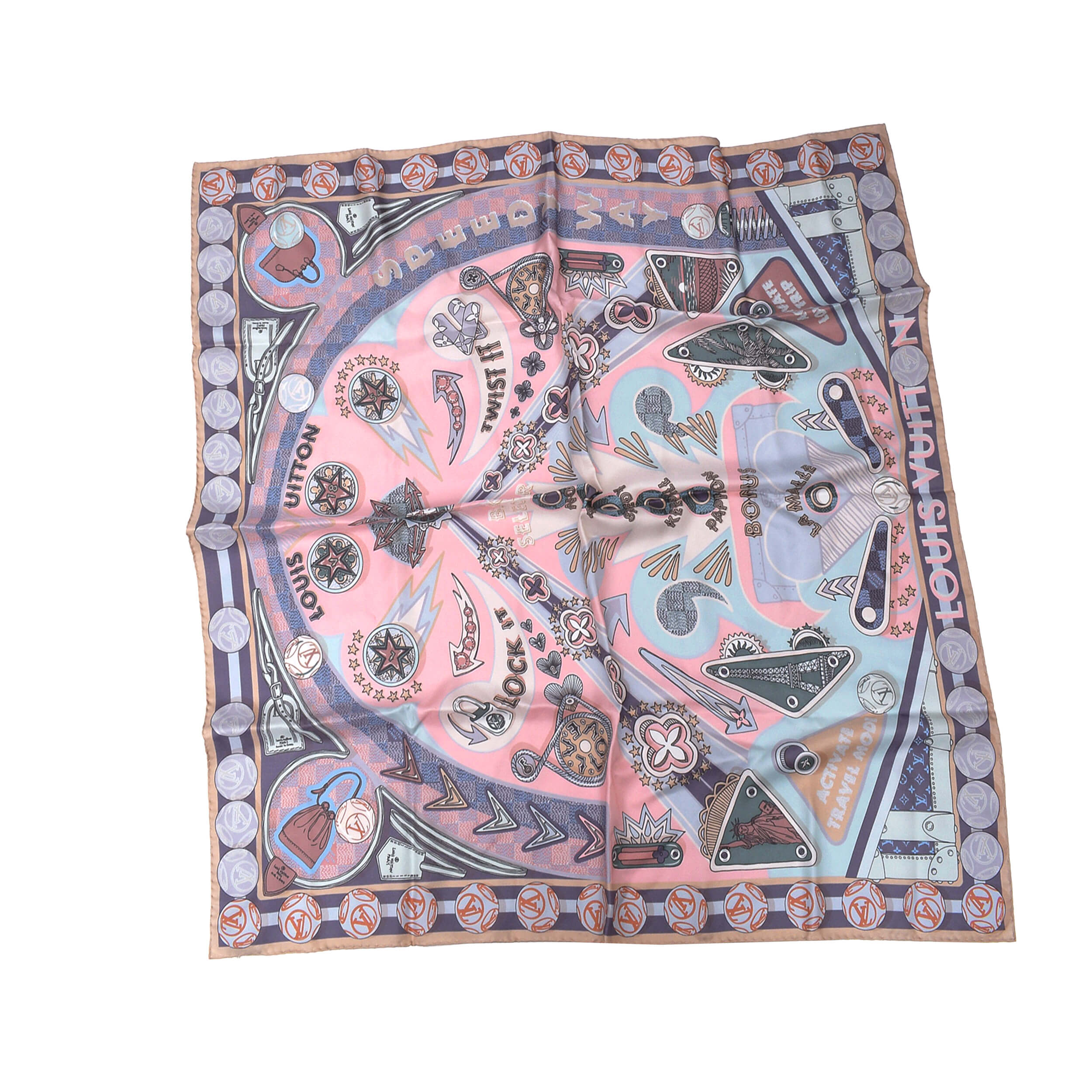 Louis Vuitton - Pink Blush Silk Jen De Scarf